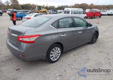 2015 Nissan Sentra S из США, поврежденный, VIN 3N1AB7AP5FY274976